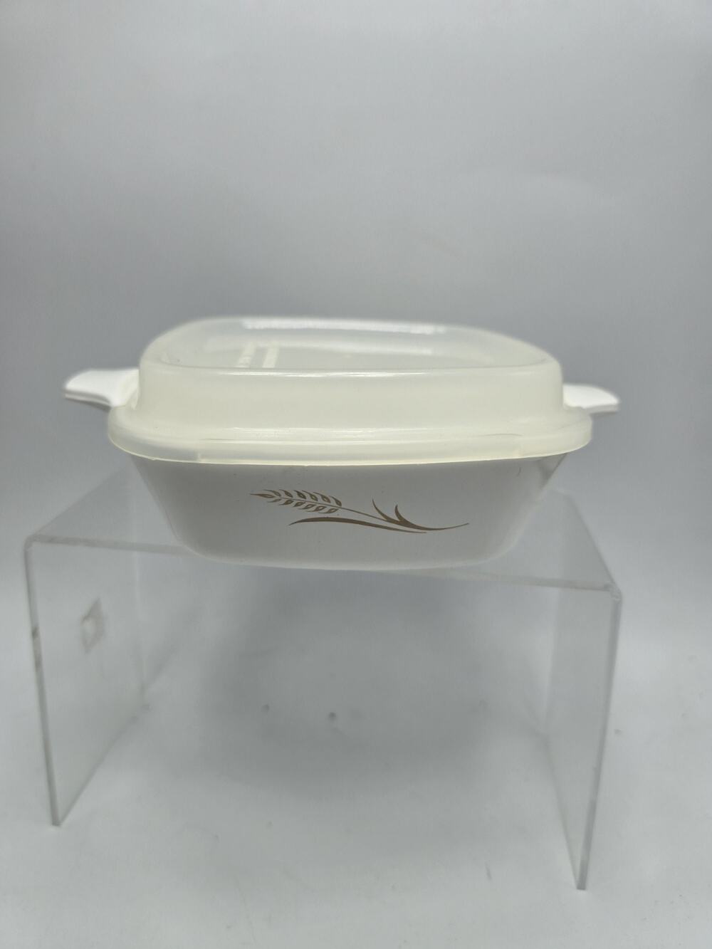 Corningware W-41 Petite Pan Golden Wheat With Plastic Cover